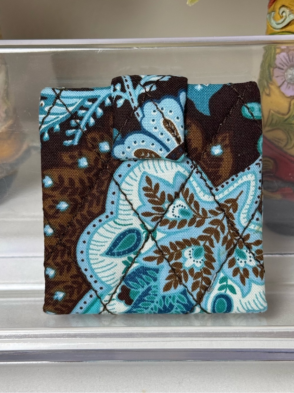 NWOT Vera Bradley Java Blue Mirror Retired Pattern